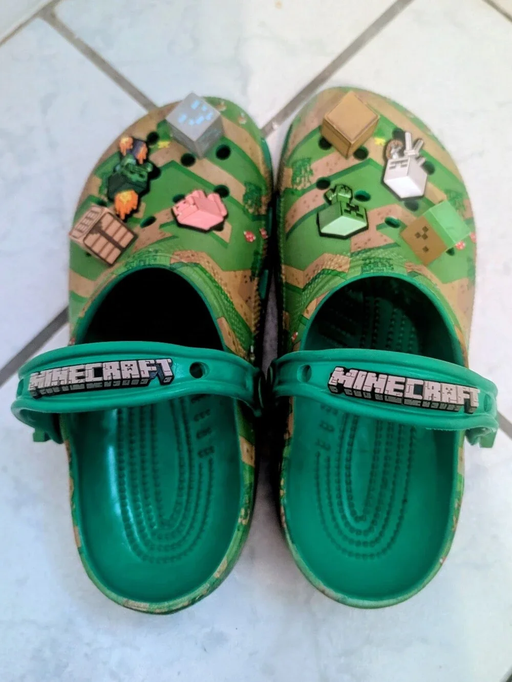 Minecraft Crocs Size J6